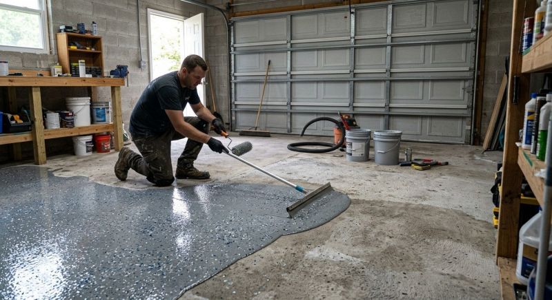 Garage Concrete Coating in Columbia, SC