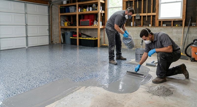 Garage Floor Staining in Alexandria, VA
